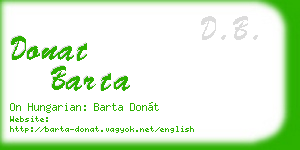 donat barta business card